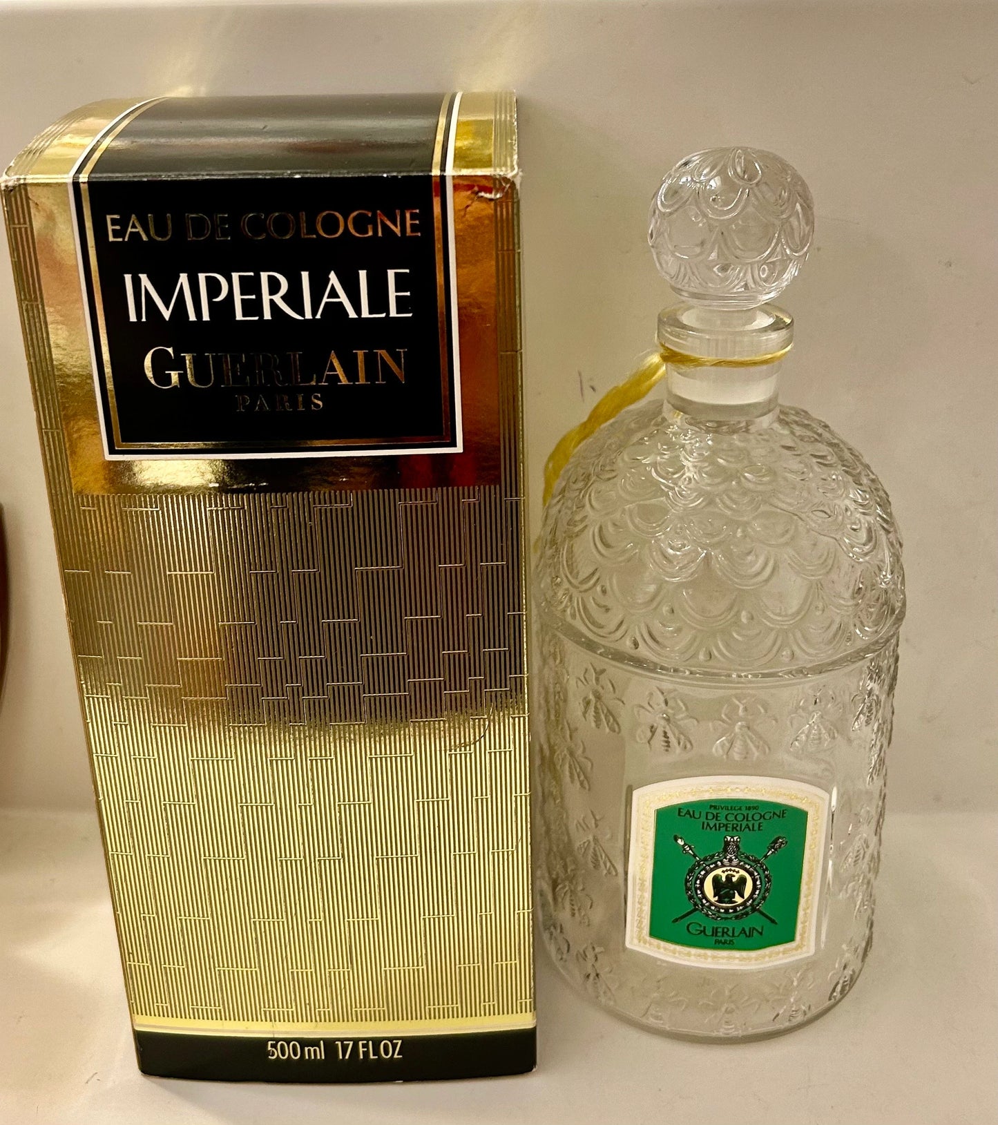 Guerlain Impériale eau de Cologne 500ml empty bottle, vintage, rare